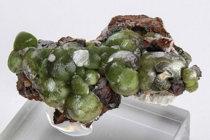 Botryoidal Green Smithsonite & Rosasite Association - Greece #206110